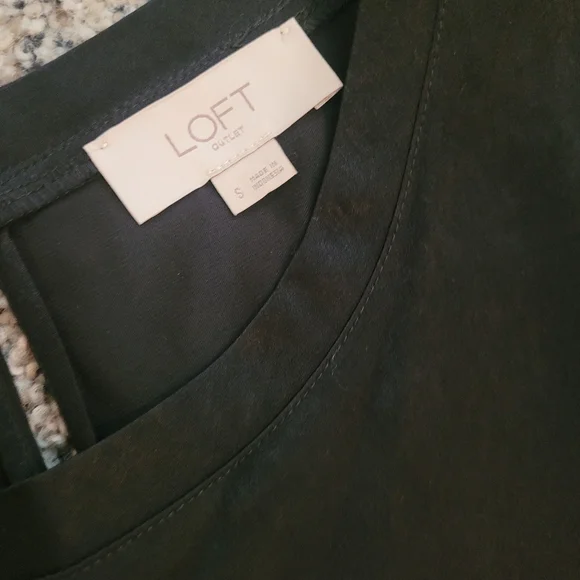 LOFT Silky Ruffle Sleeve Blouse - Picture 2 of 4